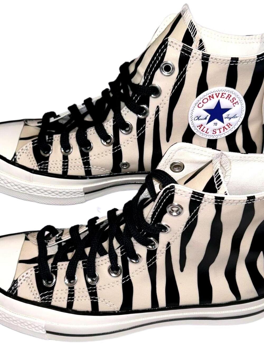 Converse Hi-Top Glow In the Dark "Zebra Print" A15032C  Men/Youth 6.5 | NWT